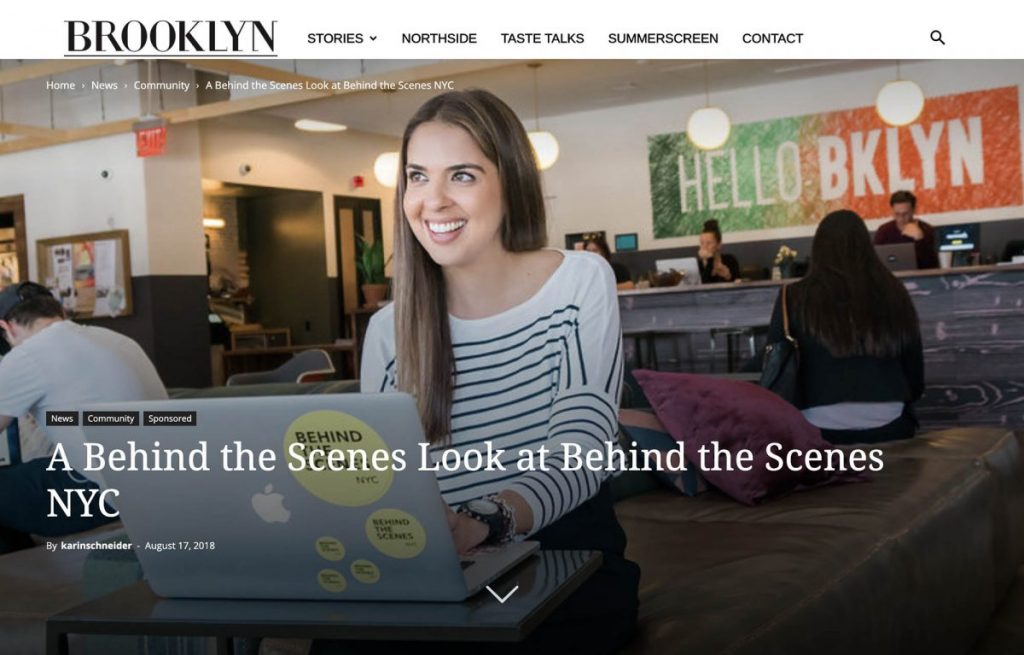 About BTSNYC What The Press Brooklyn Magazine Behind The Scenes NYC Fernanda Paronetto