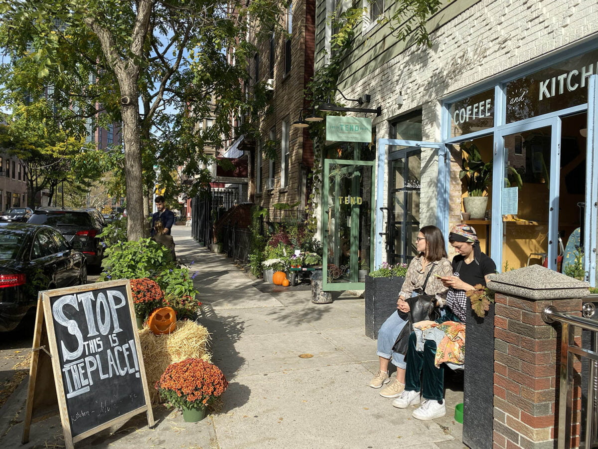 A local coffee shop in Brooklyn