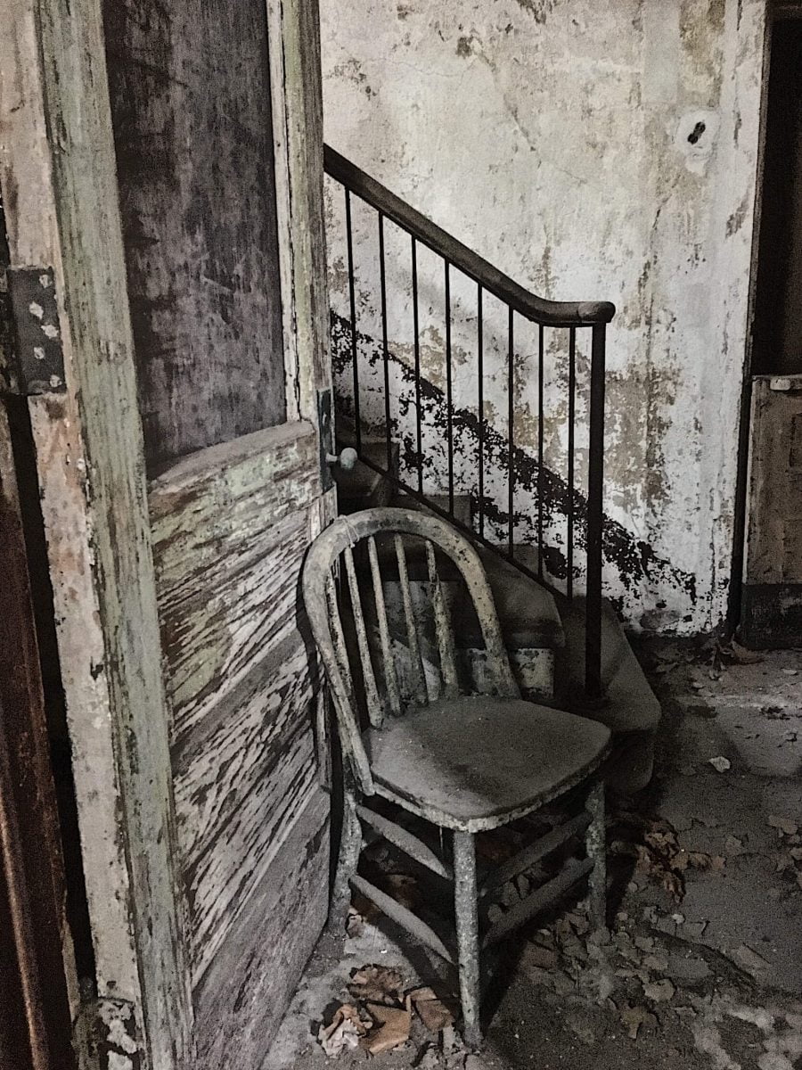 BTSNYC Experiences On Going Abandoned Ellis Island Hospital Tour Chair