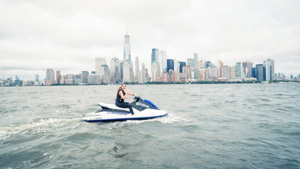 BTSNYC Experiences On Going Outdoor Activities Jet Ski Hudson River Skyline