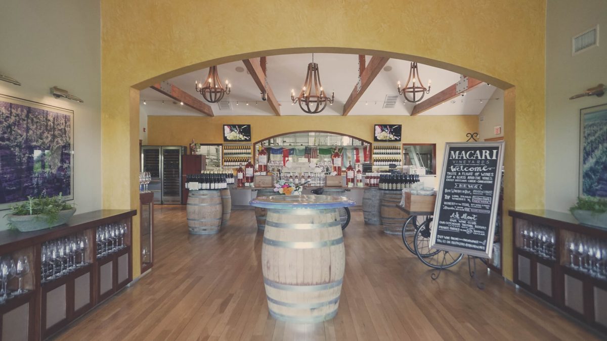 Day Trips and Travels Macari Vineyards Entrance