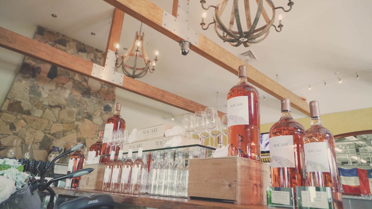 Day Trips and Travels Macari Vineyards Rose Bottles