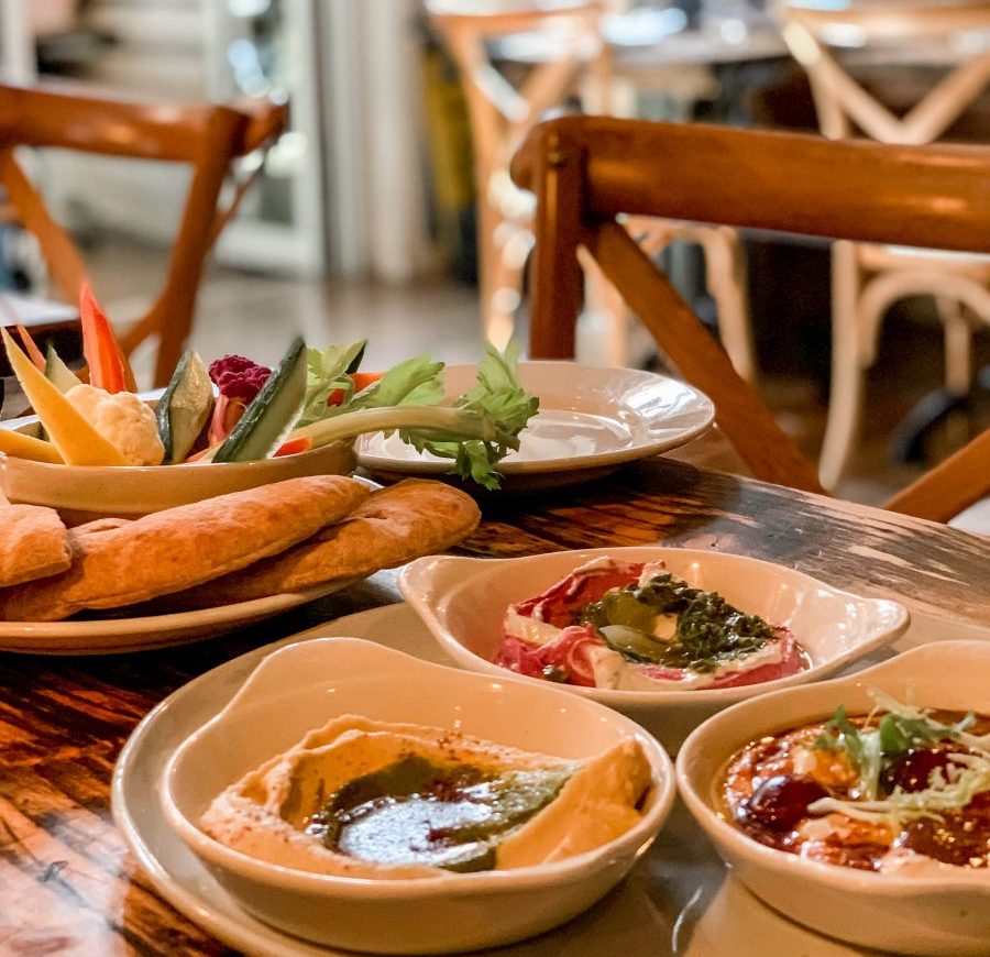 Dining XYST Vegan Restaurant Meze Plates