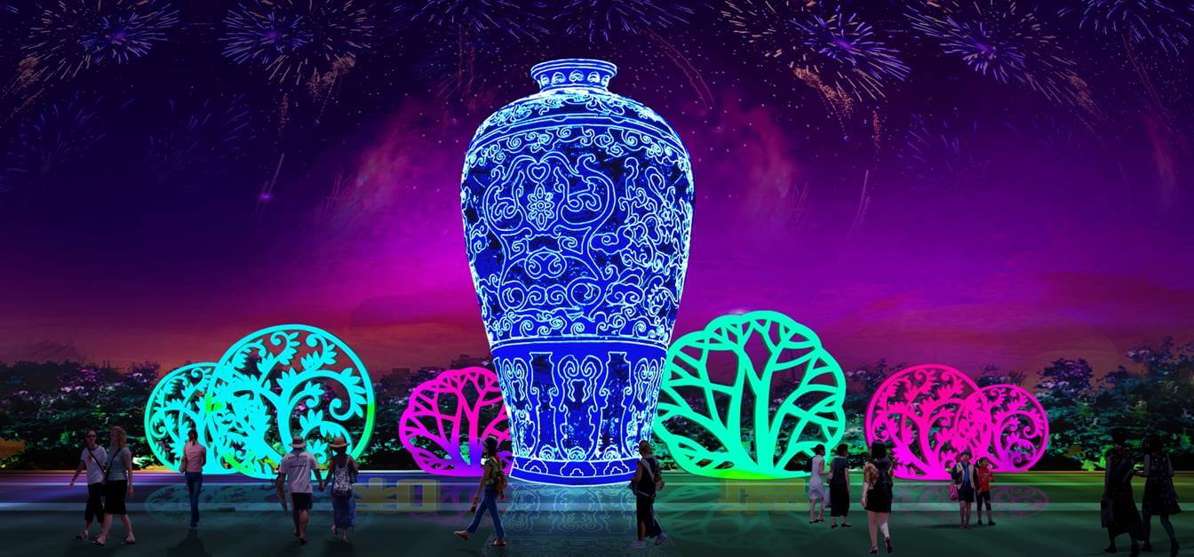 Events Up Coming NYC 1st Winter Lantern Festival Vases