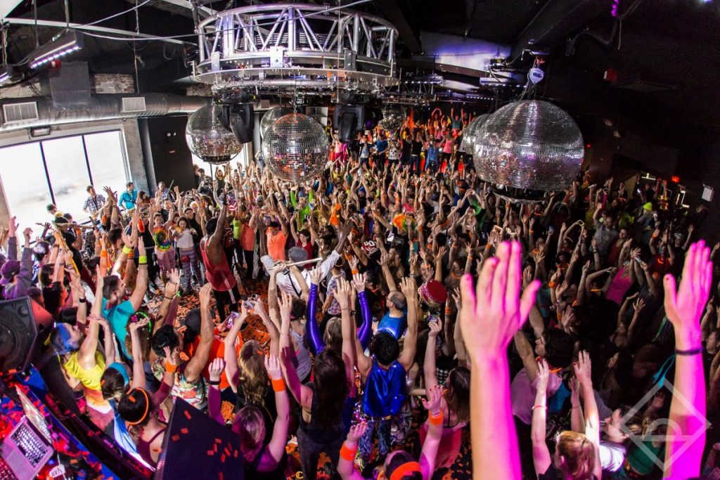 Fitness Health Daybreaker Party Hands Up