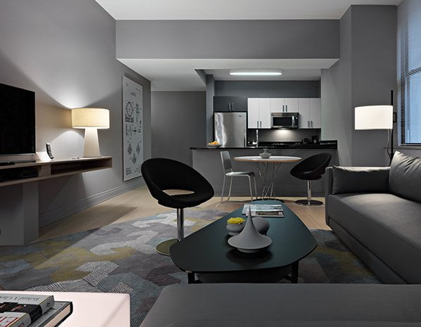 Q&A Residential Hotel Living Room TV