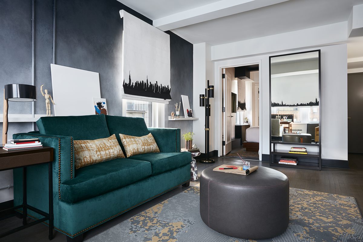 Renwick Hotel Boutique Art Suite Living Room