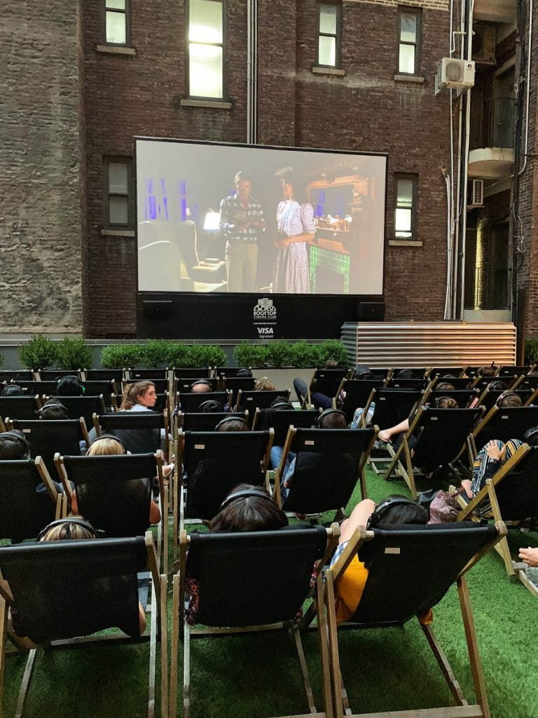 Music Culture NYC Rooftop Cinema Club Seats