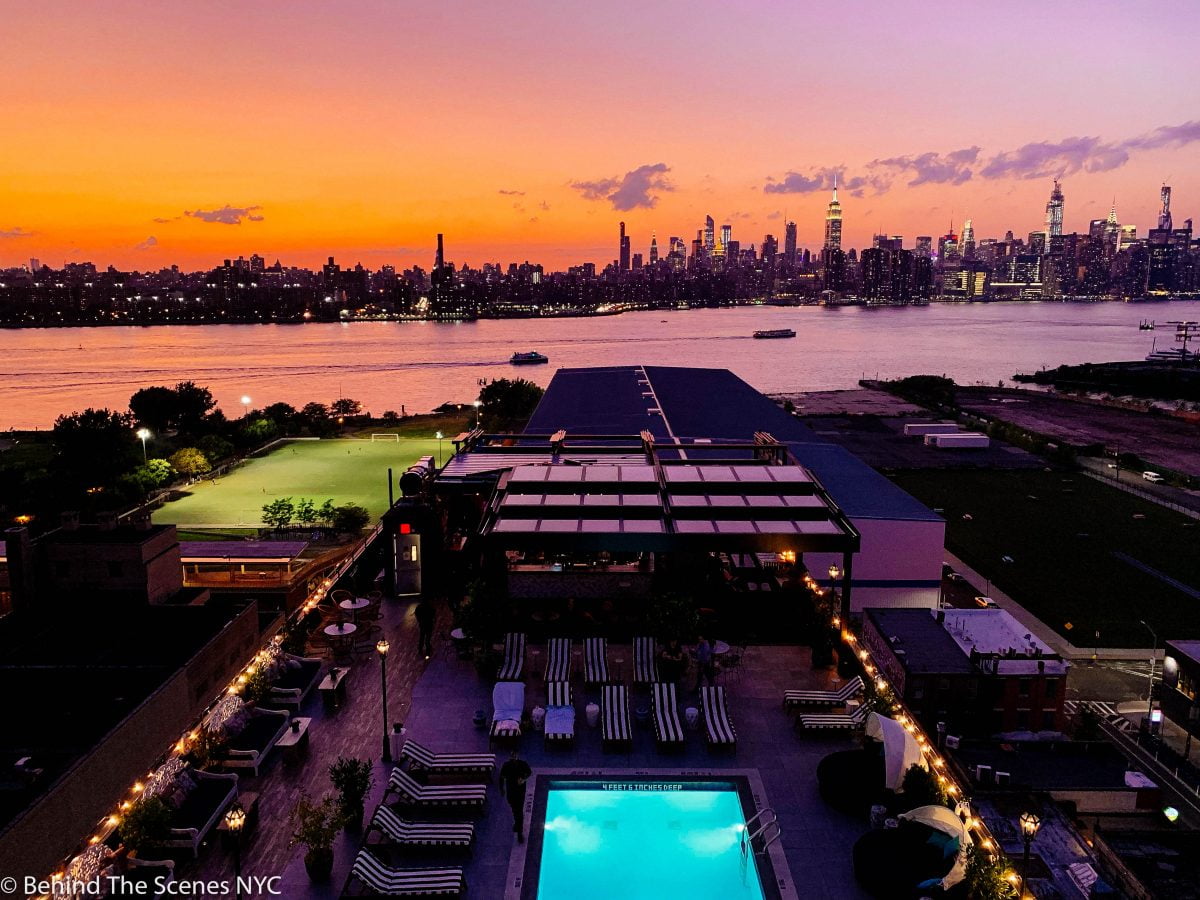 Nightlife Bars The Water Tower Williamsburg Hotel NYC Cocktail Bar Sunset