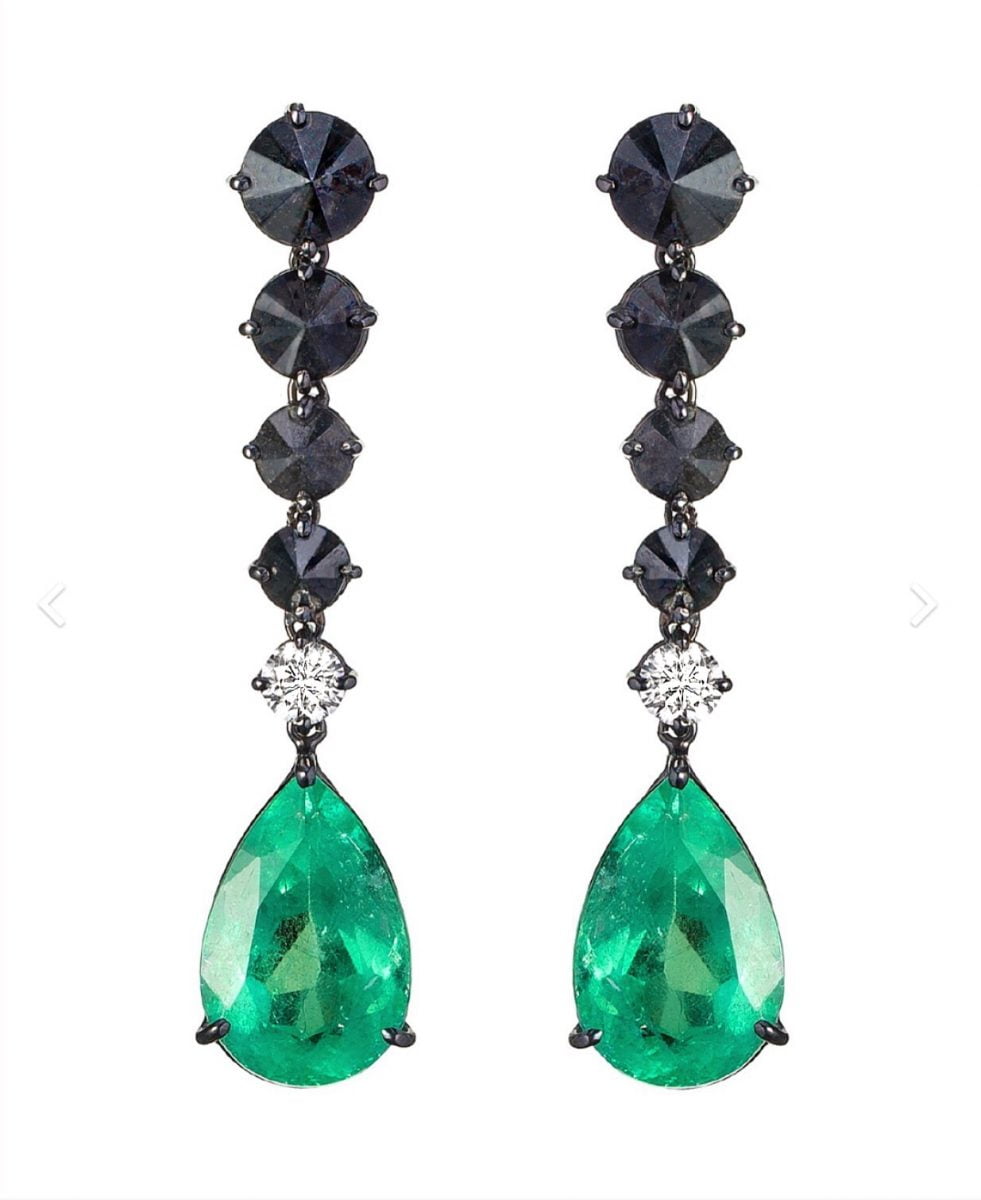 Our Experts Recaps Julls 2016 Jewelry Andrea Conti Emerald Black Diamond Earring