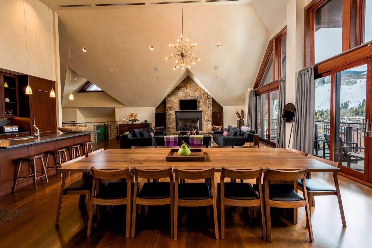 Our Experts Recaps Vail Solaris Residences Penthouse Dining Area