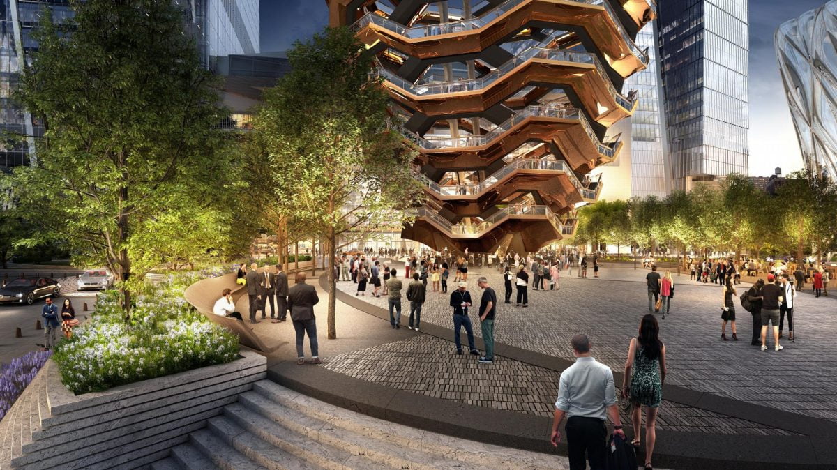 Shop Ladies and Gents Hudson Yards Special Events Plaza Courtesy of VisualHouse Nelson Byrd Woltz