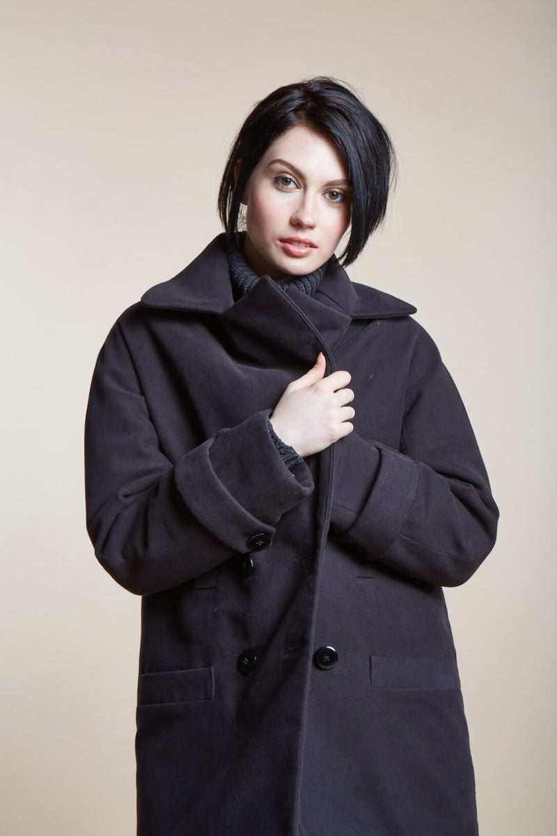 Shop Ladies and Gents Vaute Vegan Fashion Black Coat