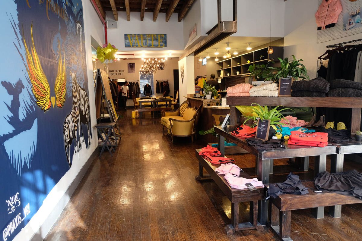 Shop Ladies and Gents Vaute Vegan Fashion Inside Store