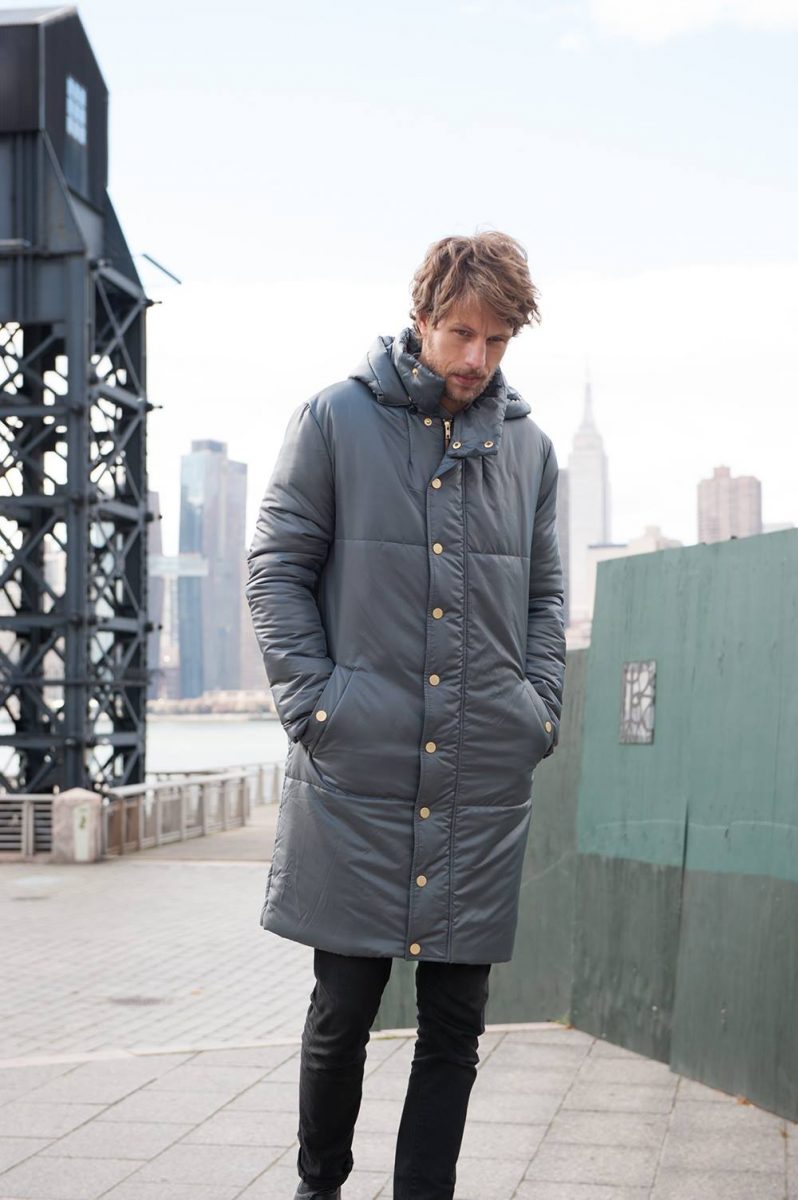 Shop Ladies and Gents Vaute Vegan Fashion Menswear Grey Coat