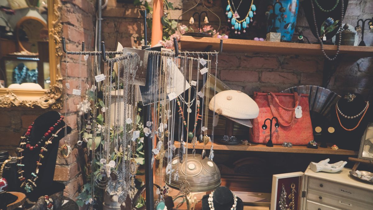 Shop Ladies and Gents Vintage Stores Pippin Vintage Necklaces Bags