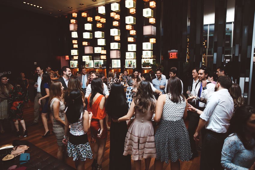 Shop NYC Wedding Fernanda Camoes Press Lounge Dancing