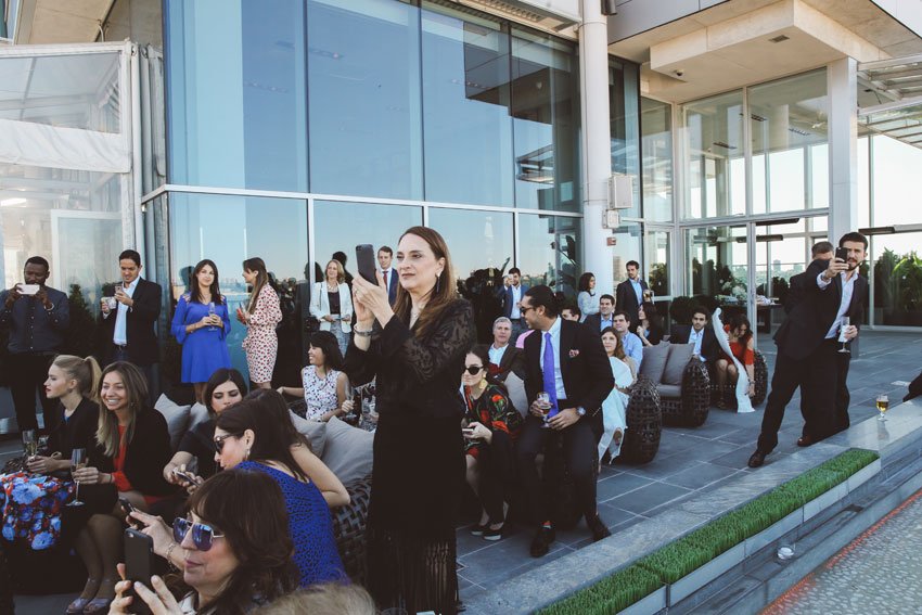 Shop NYC Wedding Fernanda Camoes Press Lounge Guests