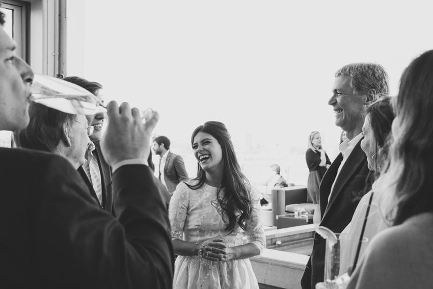 Shop NYC Wedding Fernanda Camoes Press Lounge Laughing