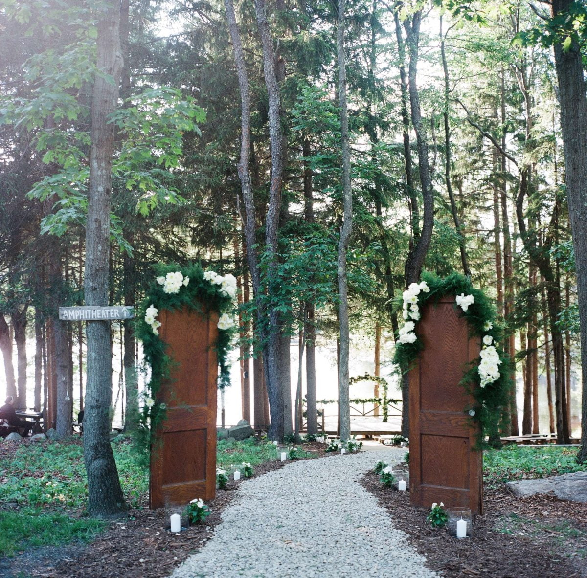 Shop Upstate NY Wedding Stephanie Karvellas Ceremony Entrance