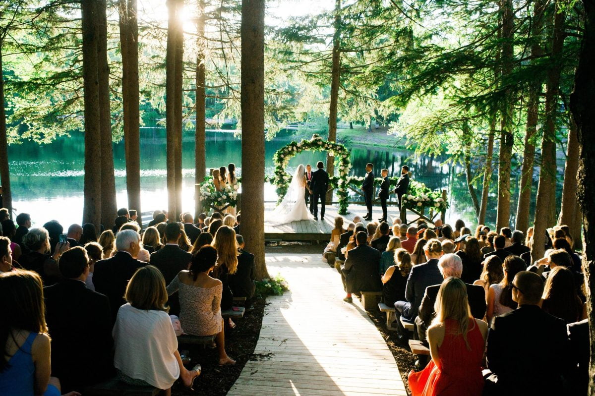 Shop Upstate NY Wedding Stephanie Karvellas Ceremony Seating