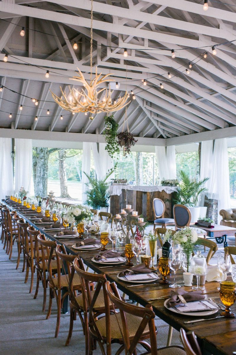 Shop Upstate NY Wedding Stephanie Karvellas Cocktail Hours Dinner Table