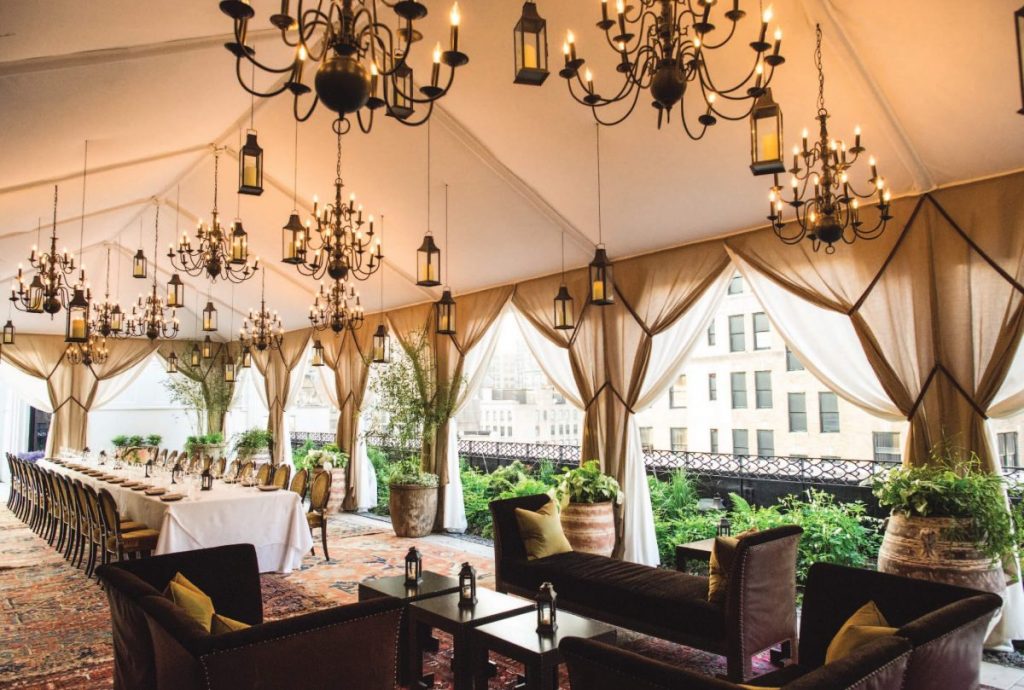 Shop Weddings Paula Merlo Rooftop of The NoMad Hotel