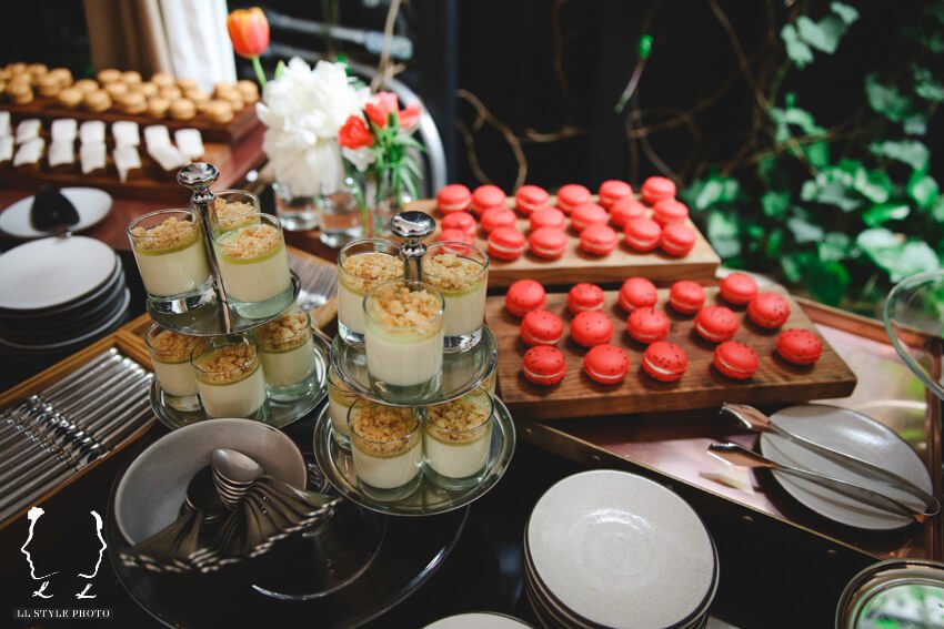 Shop Weddings Paula Merlo Rooftop of The NoMad Hotel Desserts