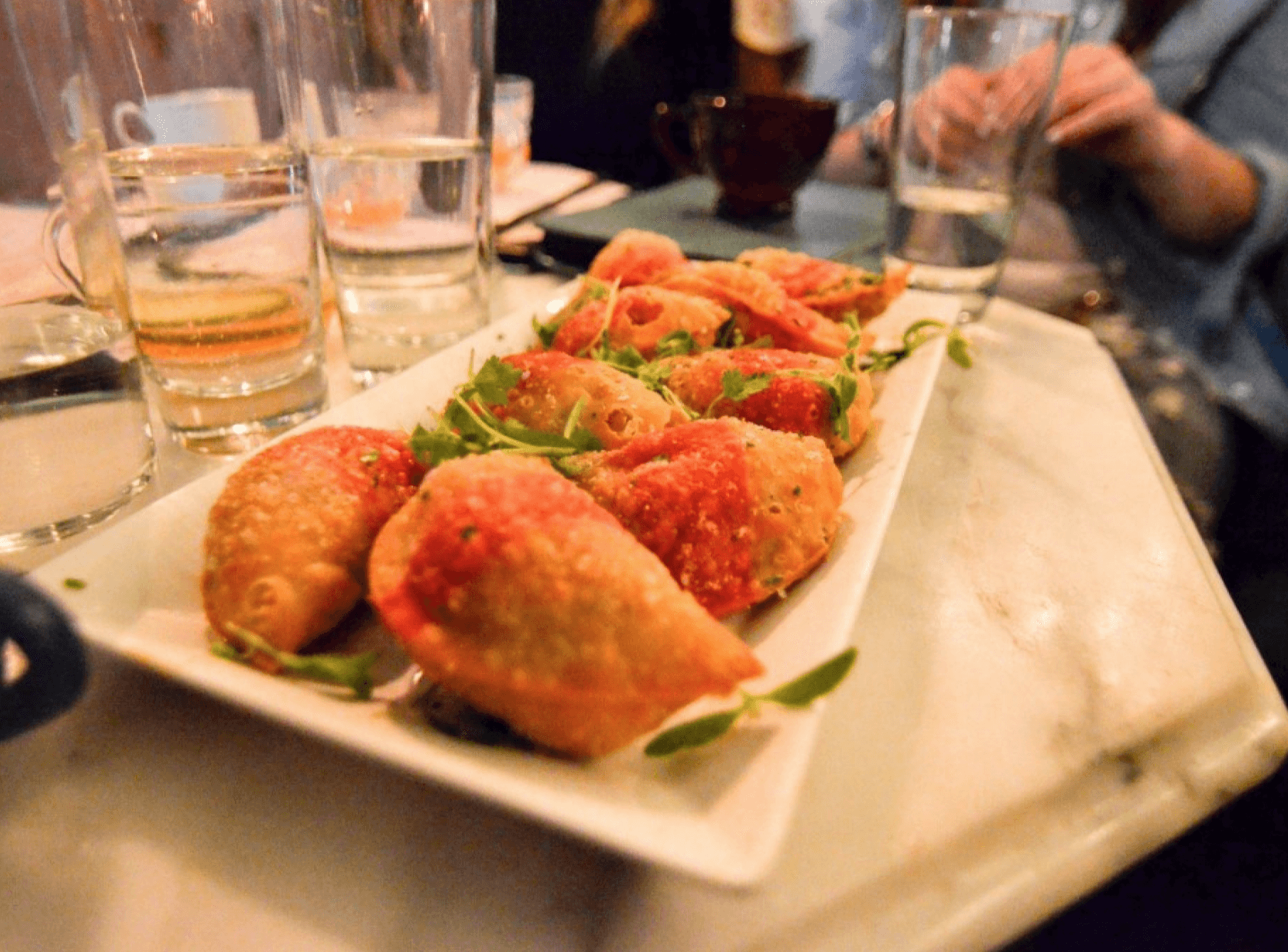 BTSNYC Experiences On Going Urban Adventures New York Craft Cocktail Tour Mini Empanadas