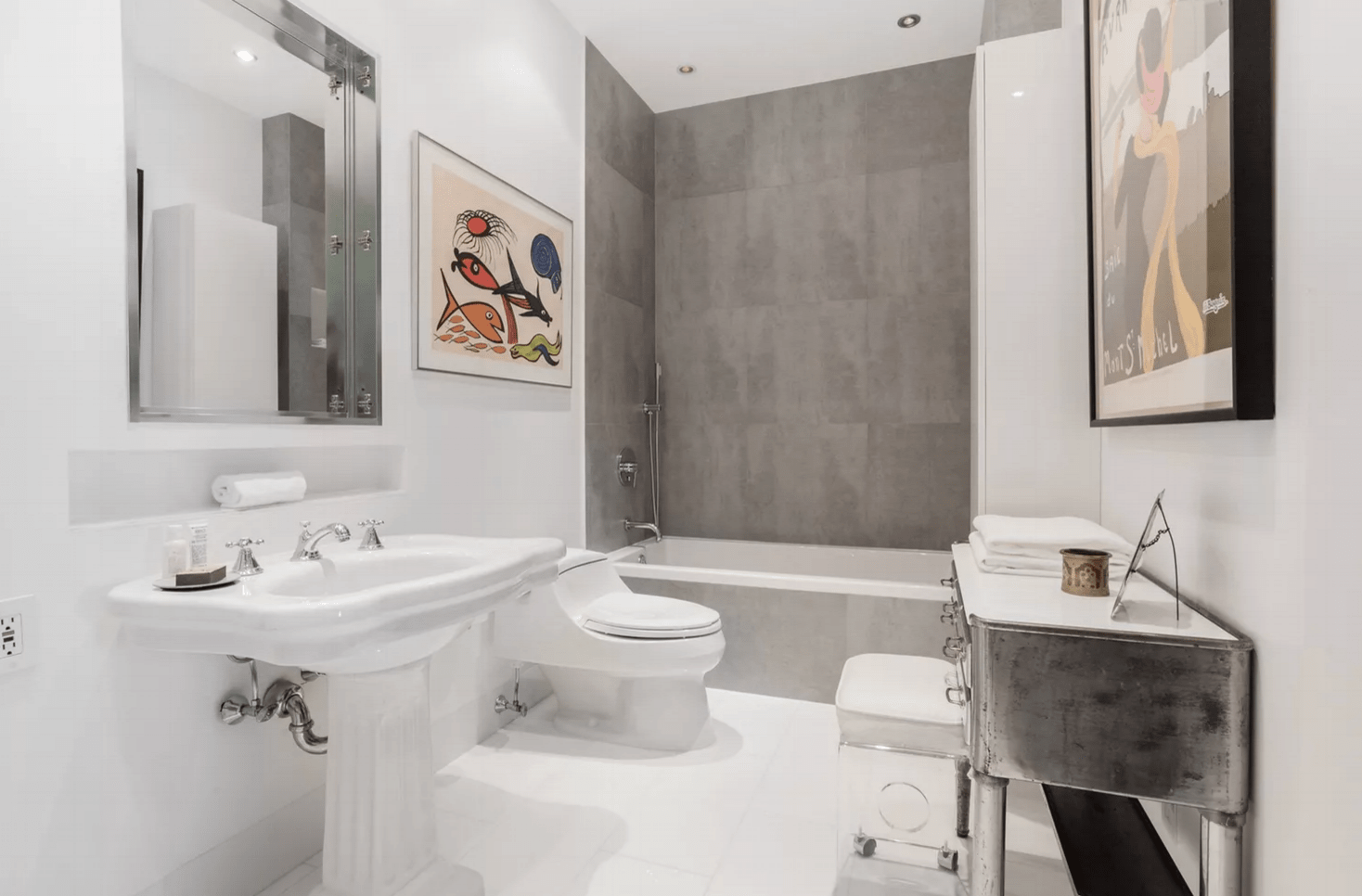 One Fine Stay Rentals White Restroom