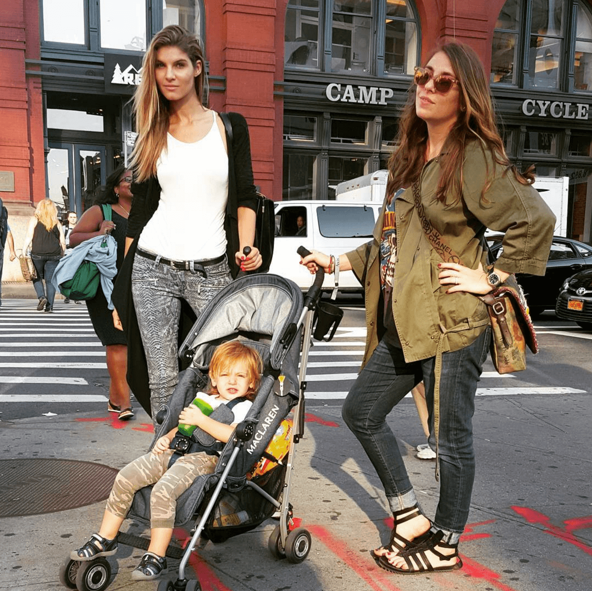 Shop Ladies and Gents Blue and Cream Girls