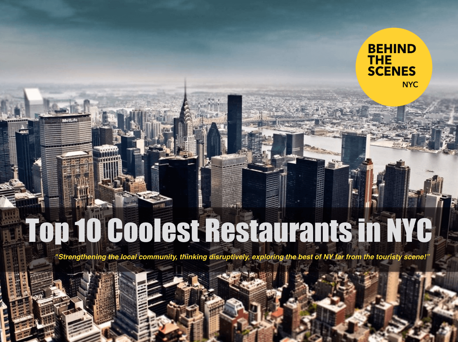 Shop NYC Gifts Top 10 Coolest Restaurants in NYC