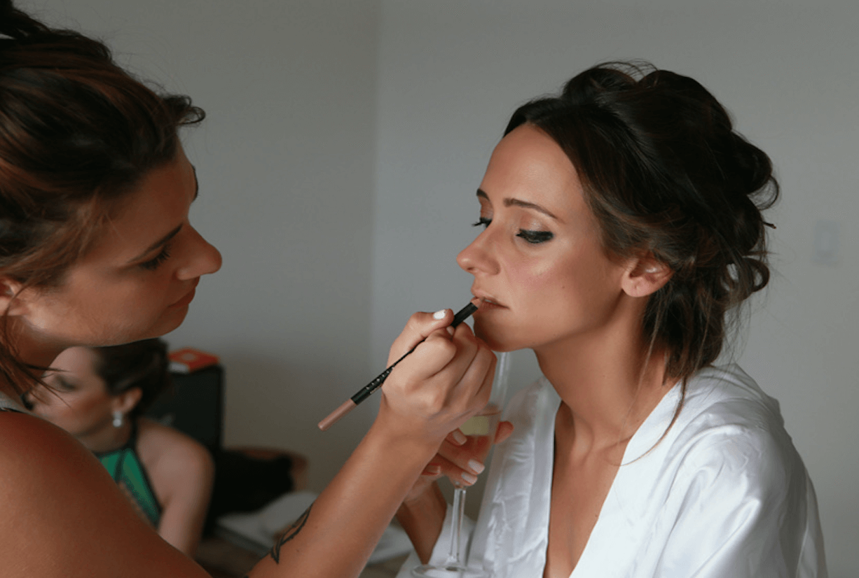 Shop Weddings Help Bride NYC Wedding Planner Fernanda Monfrinatti Make Up